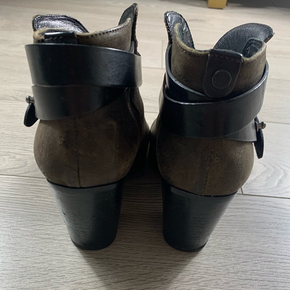 Rag & Bone Brown Leather Harrow Heeled Boots - Picture 5 of 10